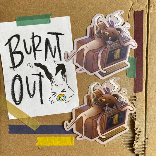 Burnt-Out Sticker